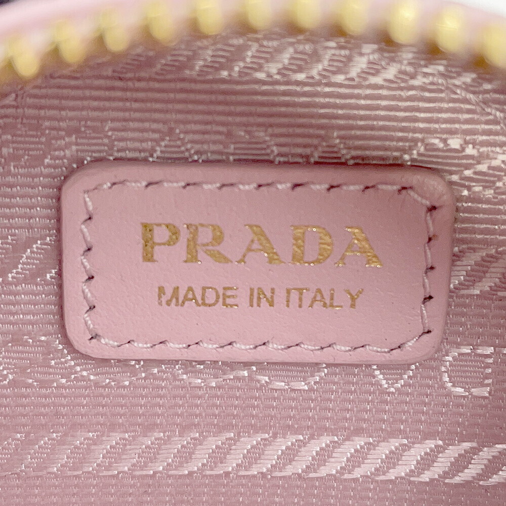 Prada Clutch Triangle Logo Chain Attached Bag - Picture 11 of 12